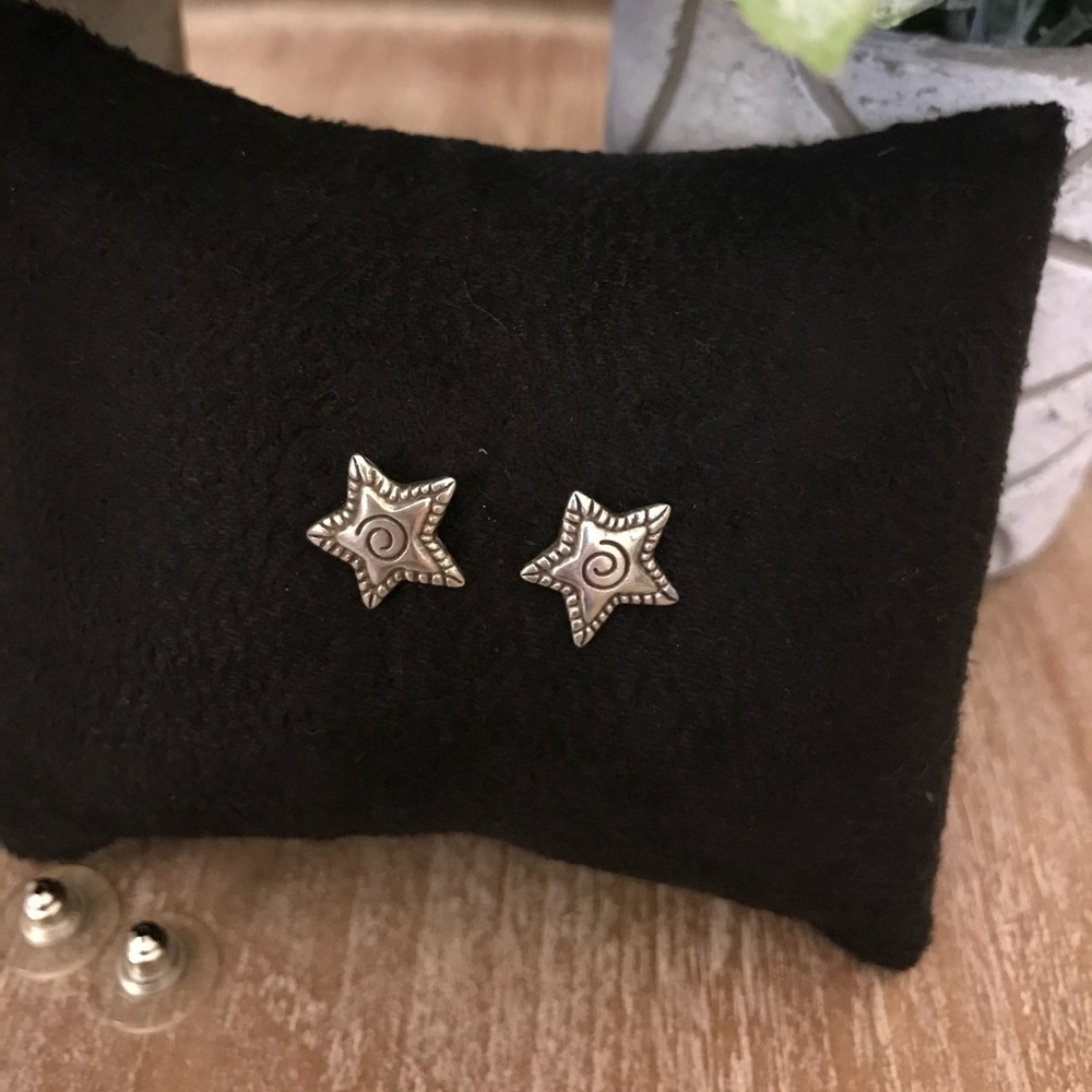 BRIGHTON Silver Star Earrings